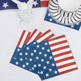 thumbnail image 6 of Qocolhg American Flag Patriotic Party Supplies Disposable Dinner Paper Plates Dessert Paper Plates Napkins and Cocktail napkins for Veterans Day Election Day 4th of July Independence Day Decorations, 6 of 6