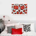 thumbnail image 5 of Orinice Wall Art Poster Print of Graphic Dalmatian Print. Hand Paint. Cow Spotted. Black, Red Doodle Shapes. Black, White Artistic Mud Watercolor. Dog Fur Print. Cow Spotted Skin Texture., 5 of 6