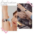 thumbnail image 3 of 4 Sets Sublimation Bracelets, Heat Transfer Bracelet Blanks Heart Photo Bezel Square Craft Bezel Setting Blank, 3 of 5