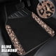 thumbnail image 2 of Tapetes para piso de auto CAR PASS Gold Leopard con brillo y pedrería, 4 piezas, 2 of 7