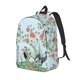 thumbnail image 1 of Easygdp Chinoiserie Floral Palm Tree Mochila de Lona Resistente para Laptop, Compatible con Laptops de 15 a 17 pulgadas, Ideal para Escuela, Trabajo y Viajes-Medium, 1 of 5