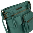 thumbnail image 3 of Montana West Crossbody Bag for Women Soft Washed Leather Multi Pocket Shoulder Purses, Turquoise, 3 of 7