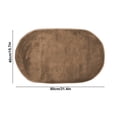 thumbnail image 1 of Dvruxg Oval Chenille Bath Mats for Bathroom, Ultra Soft Shaggy Bath Rug, Machine Washable Thick Fluffy Non Slip Bathroom Rugs, Absorbent Shower Mat for Bathroom, 1 of 5