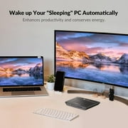 AV Access KVM Switch 2 Monitors 2 Computers, EDID Support, with USB 3.0 Hub – Control 2 PCs in Dual Monitor 4K@60Hz in Extended or Mirror Mode, HDMI Input, Fast Switching Button/Keyboard(4KSW21-DM)