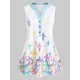 thumbnail image 1 of Tallas de flores de talla grande Top sin mangas de la plagada Rosegal Blusas Tallas Grandes, 1 of 5