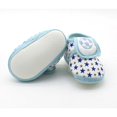 thumbnail image 3 of Newborn Baby Shoes for Infant Girl Anti-slip and Dirt-resistant Rubber Sole Cotton Paw Print Booties Flats Toddler with Magic Tape, 3 of 5