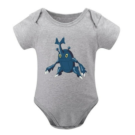 

Pokemon Newborn Gray Climbing Bodysuit Baby Boys&Girls Short Sleeve Tops 3 Months