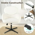 Demifill Swivel Cross Legged Chair with Adjustable Height and Rocking