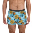 thumbnail image 2 of Goofa Sunflowers Printed Men's Boxer Briefs Underwear, Moisture-Wicking Underwear, Trunk,Soft and Breathable Cotton Underwear-, 2 of 9
