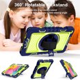 thumbnail image 3 of TECH CIRCLE 2019 Galaxy Tab A 8.0 Case (SM-T290), Sturdy Kickstand Rugged Case with Adjustable Hand/Shoulder Strap, Navy, 3 of 8