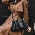thumbnail image 4 of Bolsos de lujo para mujer, bolsos de diseñador de 3 capas de cuero, bolsos de mano de gran capacidad, bolsos de mano para mujer, bolsos de hombro con asa superior vintage, 4 of 5