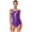 Purple, variant on Gymnastics Leotard for Women Rhinestones Ballet Leotards Mesh Patchwork Figure Skating Bodysuit Purple L