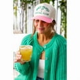 thumbnail image 3 of Spicy Margs Social Club Hat, Fun Two-Tone Trucker Cap with Margarita Glass Embroidery, Perfect for Summer Parties, Beach Days, and Girls’ Trips, Adjustable Snapback for a Comfortable Fit, 3 of 5