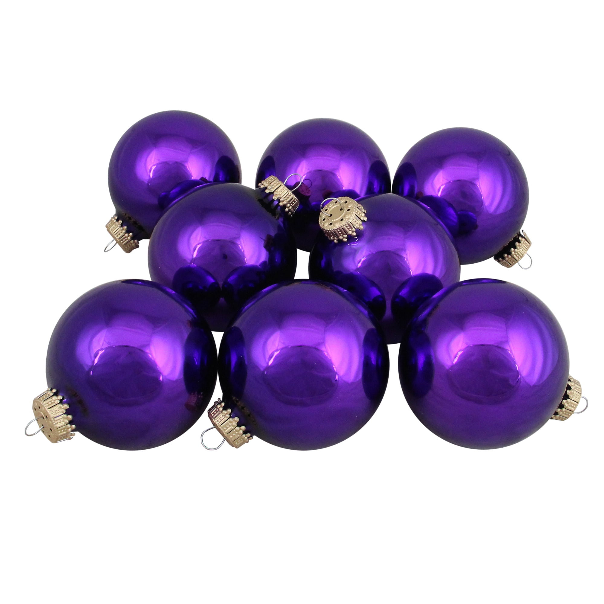 Christmas nativity scene set figures polyresin figurines baby jesus 12 Set of 8 Deep Purple Shiny Finish Christmas Ball Ornaments 2.5" (63.5mm