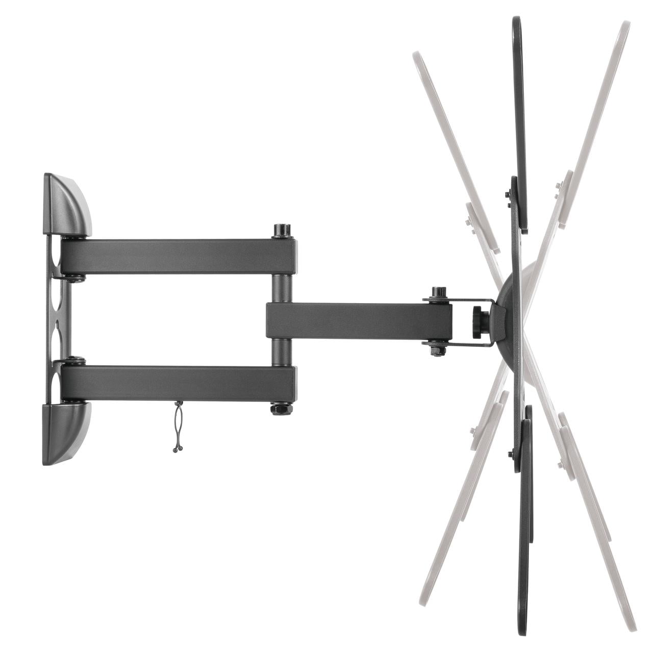 Full-motion TV Wall Mount for most 23"-55" flat panel TVs in Black