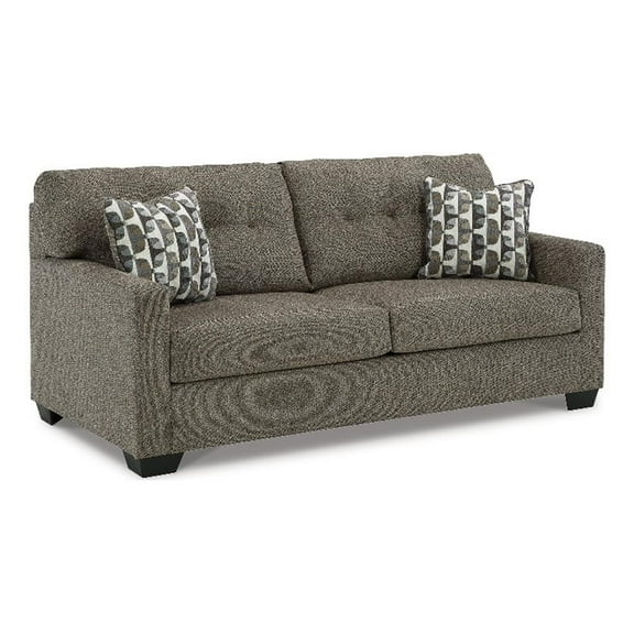 Bowery Hill Contemporary Corner-blocked frame Chocolate Full Sofa Sleeper