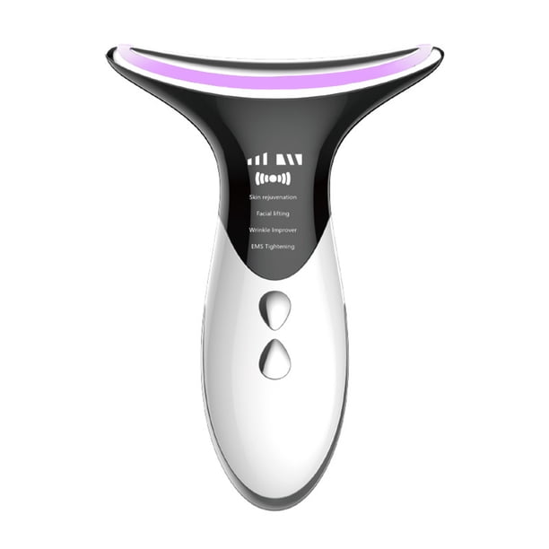 Masajeador antiarrugas para el cuello con terapia de fotones estiramiento facial EMS reducción de la barbilla doble