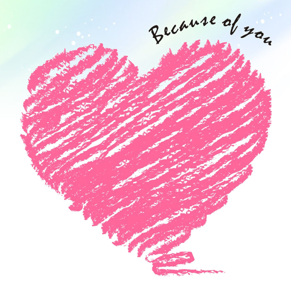 Pink Heart Sticker Selfadhesive Love Heart Wall Decal PVC Background