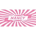 thumbnail image 4 of Nancy Piggy Bank, Popular Women`s Name Illustration with Retro Style Elements Pink and White, Ceramic Coin Bank Money Box for Cash Saving, 3.6" X 3.2", Pale Pink and White, by Ambesonne, 4 of 4
