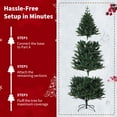 thumbnail image 4 of ChaoLink 7FT Christmas Tree, Artificial Christmas Tree with Metal Stand & 7-Layer Realistic Pine Needles, Indoor, Outdoor Holiday Decor, 4 of 8