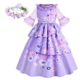 thumbnail image 1 of Disney Encanto niñas vestidos carnaval verano niños princesa Mirabel vestido fiesta de cumpleaños Madrigal disfraz niños graduación vestidos 9-10T 150CM Gao Jinjia LED, 1 of 2