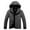 Dark Gray, variant on UVEASISHA Mens Fleece Lined Rain Jackets Waterproof Ski Snow Jacket Thick Warm Winter Coat Outdoor Insulated Windbreaker Raincoat with Hood Limited Time Sales of The Day Black XL
