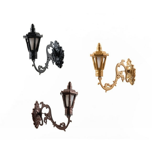 Matsuzay Lámpara de pared Micro Paisaje Arquitectónico Luz Premium Arena Patio Juguete para sala de estar Bar Restaurante Suministro Artesanía