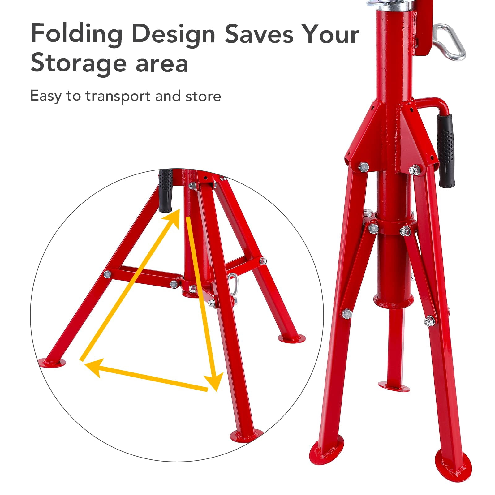 TROPOW Jack Stands,2500 lb Heavy Duty Steel,Load Carbon Steel Body Rugged and Durable