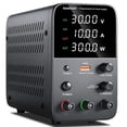 thumbnail image 1 of Fuente de alimentación DC NANKADF variable 30V 10A con USB negra, 1 of 9