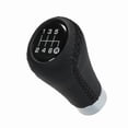 thumbnail image 4 of Car Manual Gear Shift Knob Shifter Black Leather Red Stitch 6 Speed Universal, 4 of 7