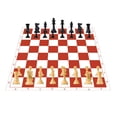 thumbnail image 1 of eloria 12" Inch Tournament CHESS Board, Canvas Board Queens Game Chess Board Only, 1 of 3