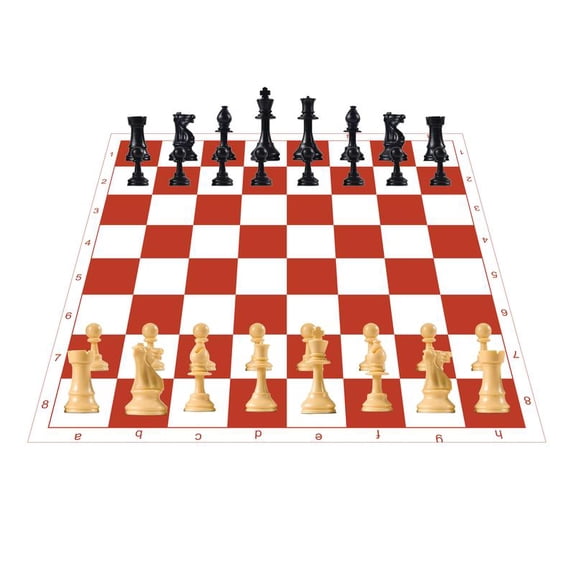 eloria 12" Inch Tournament CHESS Board, Canvas Board Queens Game Chess Board Only