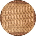 thumbnail image 1 of Ahgly Company Indoor Round Persian Brown Traditional Area Rugs, 7' Round, 1 of 4
