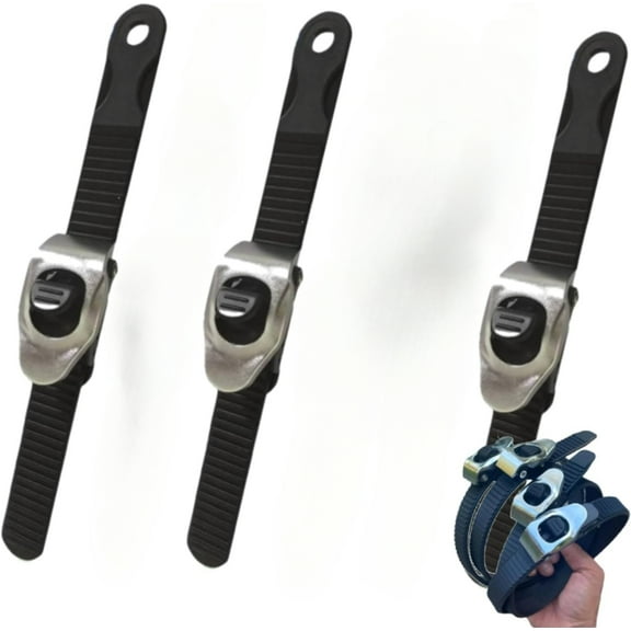 3Pcs Ultimate Heavy-Duty Grip Lock Strap, Connectable Multipurpos Ratchet Straps, Adjustable Metal Ratchet Buckle and Super-Strong Flexi Strap for Secure Anything, Anywhere