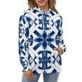 thumbnail image 3 of Mineral Blue Mediterranean Regular Fit Hoodie, Sporty Pullover Hooded Sweatshirt for Men Women Muscle 4XL, 3 of 6