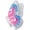 Hot Pink/Blue, variant on Delight Jewelry Silver-tone Translucent Pink Flying Butterfly - Script Class of 2025 Dome Charm Necklace, 18"