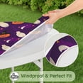 thumbnail image 5 of Halloween Stretch Round Tablecloth with Elastic Hem - 52 Inch Elasticized Cover for Kitchen Dining Party, Tear Resistant, 5 of 6