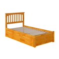 thumbnail image 4 of Atlantic Furniture Mission Lit Simple XL Plate-Forme avec Gigogne en Caramel, 4 of 7
