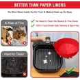 thumbnail image 3 of Liners for Air Fryer AF101/161/150, Compatible with COSORI/Gourmia/PowerXL/ Essentials/Fabuletta//Dreo/Ultrean Air Fryer 3-5QT, 3 of 6