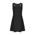 thumbnail image 4 of lcziwo Girls Tennis Dress Summer Casual Workout Tank Dresses Racerback Sleeveless Athletic Golf Dress Black 14-15Years, 4 of 8