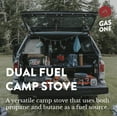 thumbnail image 2 of GasOne GS-3900PB Dual Fuel Portable Stove 15,000BTU with Brass Burner Head, Dual Spiral Flame Gas, 2 of 9