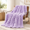 Lavender-Throw(50" x 60"), variant on Faux Throw Blanket For Couch Warm Plush Striped Sofa Bedroom Living Room 50 * 60 Inches Blue