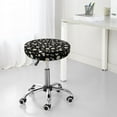 thumbnail image 7 of Kdxio Daisy Print Stool Covers Round,Stretch Round Bar Stool Covers Washable Bar Stool Cushion Slipcover for 12-15 Inch Chair, 7 of 7