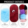 thumbnail image 3 of Tripumer 20 Pcs Faux Fur Pom Pom Balls Fluffy Balls Fur Rabbit Fluffy Pompoms with Elastic Loop for DIY Hats Keychains Scarves Gloves Bags Accessories, 3 of 6