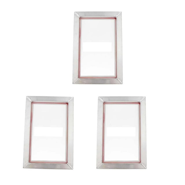 3x aluminio de serigrafía con malla de poliéster de impresión 90T para placas de circuito, Zulema Marco de serigrafía