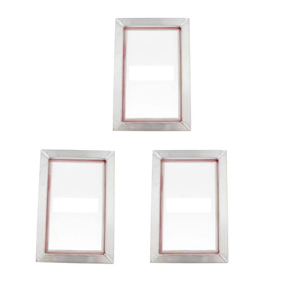 jinwen 3pcs 120 Mesh Silk Screen Printing Aluminium Frame High Quality Mesh Screens