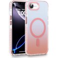 thumbnail image 1 of KOMI Clear Crystal Phone Case Compatible with iPhone 16E 6.1" - Shockproof Protective Heavy Duty Bumper Shell Anti-Yellow Anti-Scratch Cover Design for iPhone SE 4/4 2025, Pink, 1 of 5