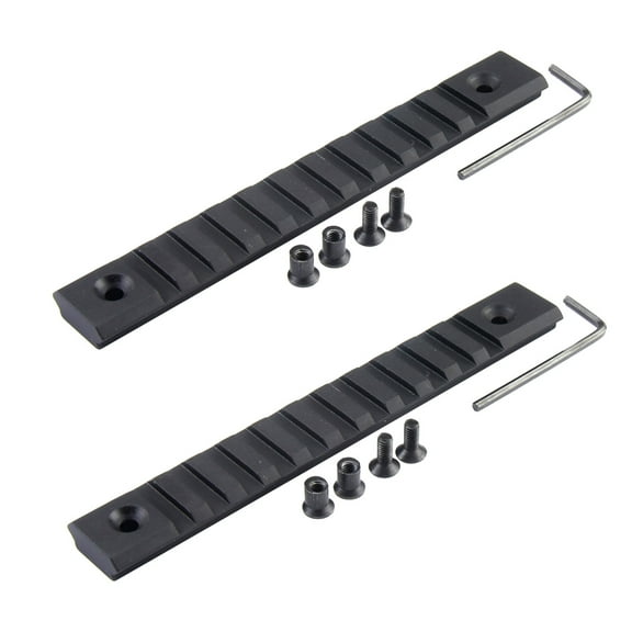 TACFUN 2PCS Keymod 11 slots (5.7") aluminum picatinny rail Section LightWeight