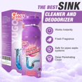 thumbnail image 2 of Foaming pipe cleaner and deodorizer, kitchen sink, bathroom, shower, and bathtub drain openings (Lavender, 2 pack), 2 of 4