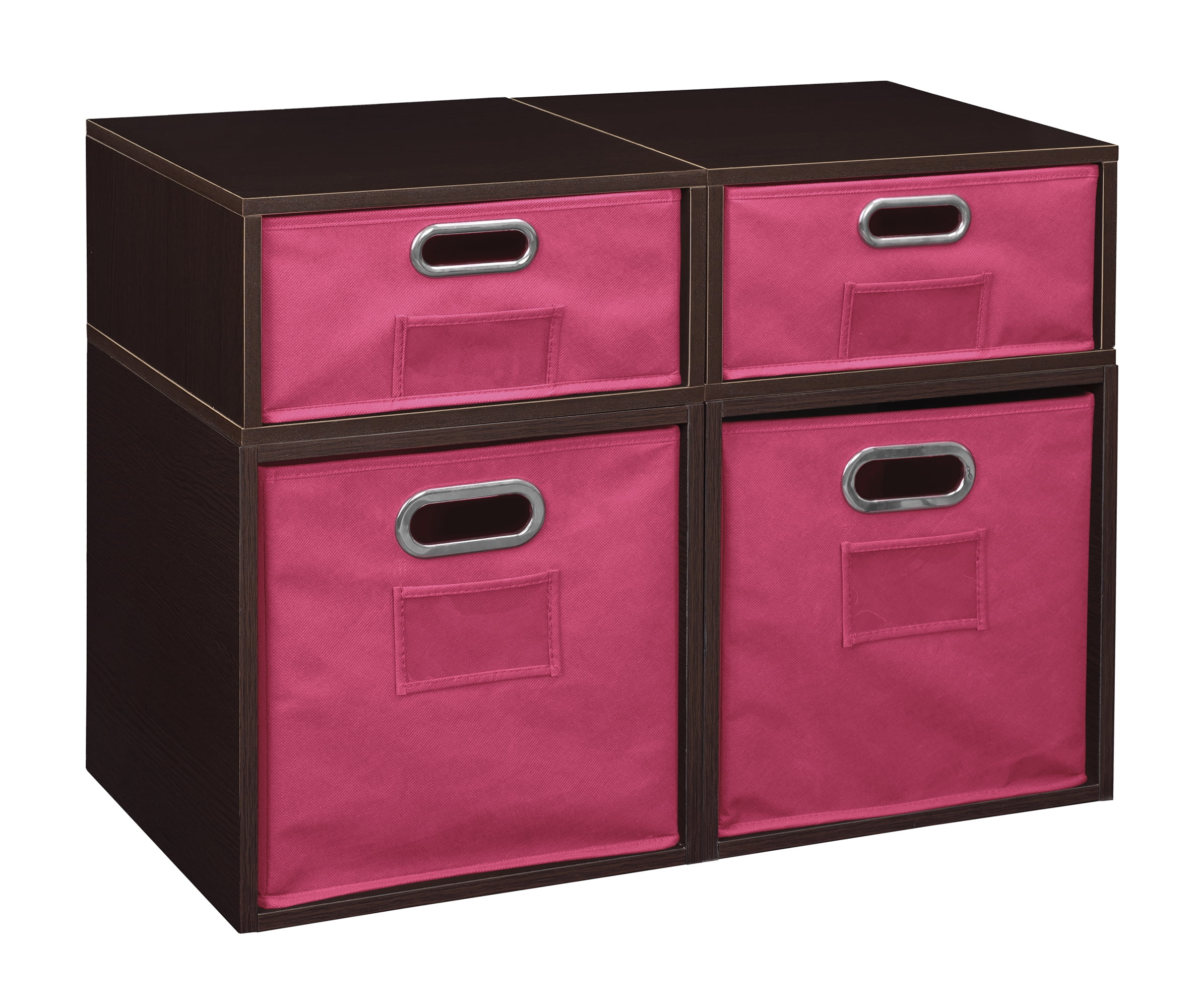 Niche Cubo Storage Set 2 Full Cubes/2 Half Cubes with Foldable Storage